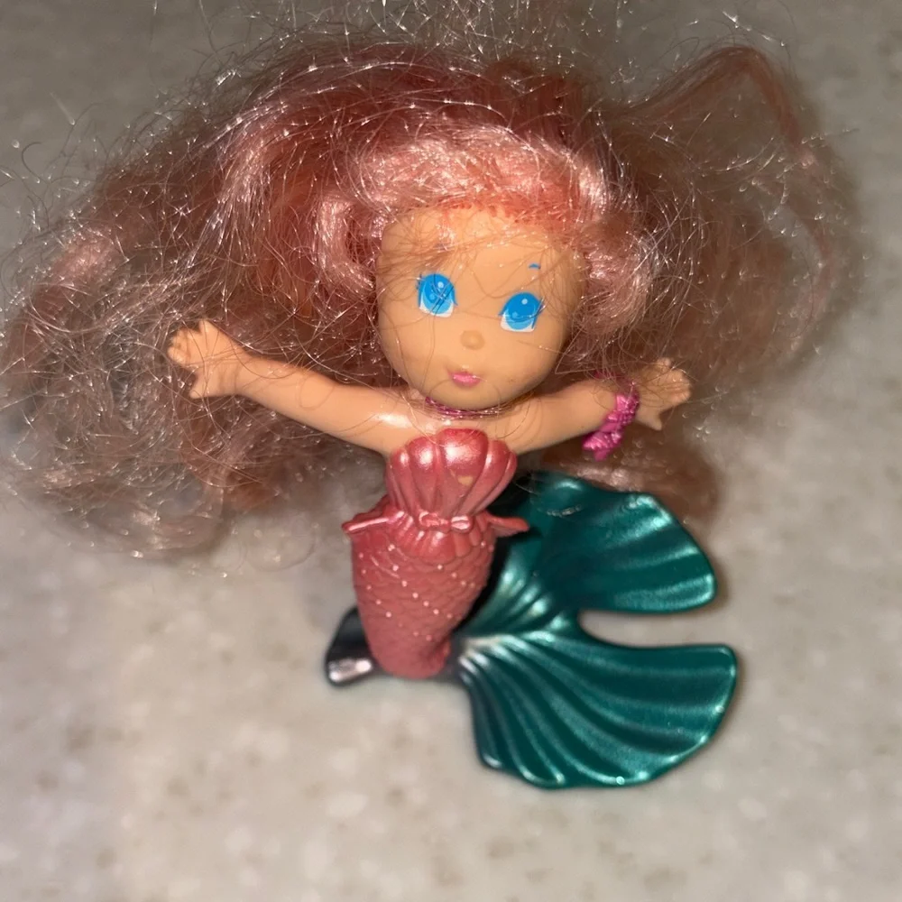 Seawee Doll with Pink Hair and Teal Tail
